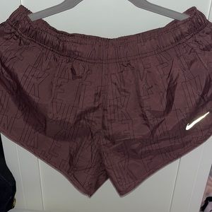 Maroon athletic shorts